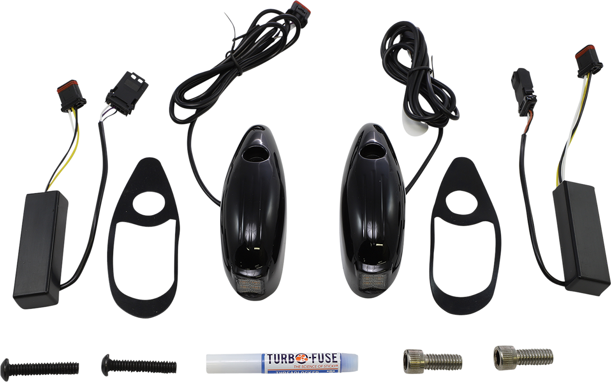 CUSTOM DYNAMICS Turn Signal - FLTR - Gloss Black PB-RG-TS-15-B — image 1