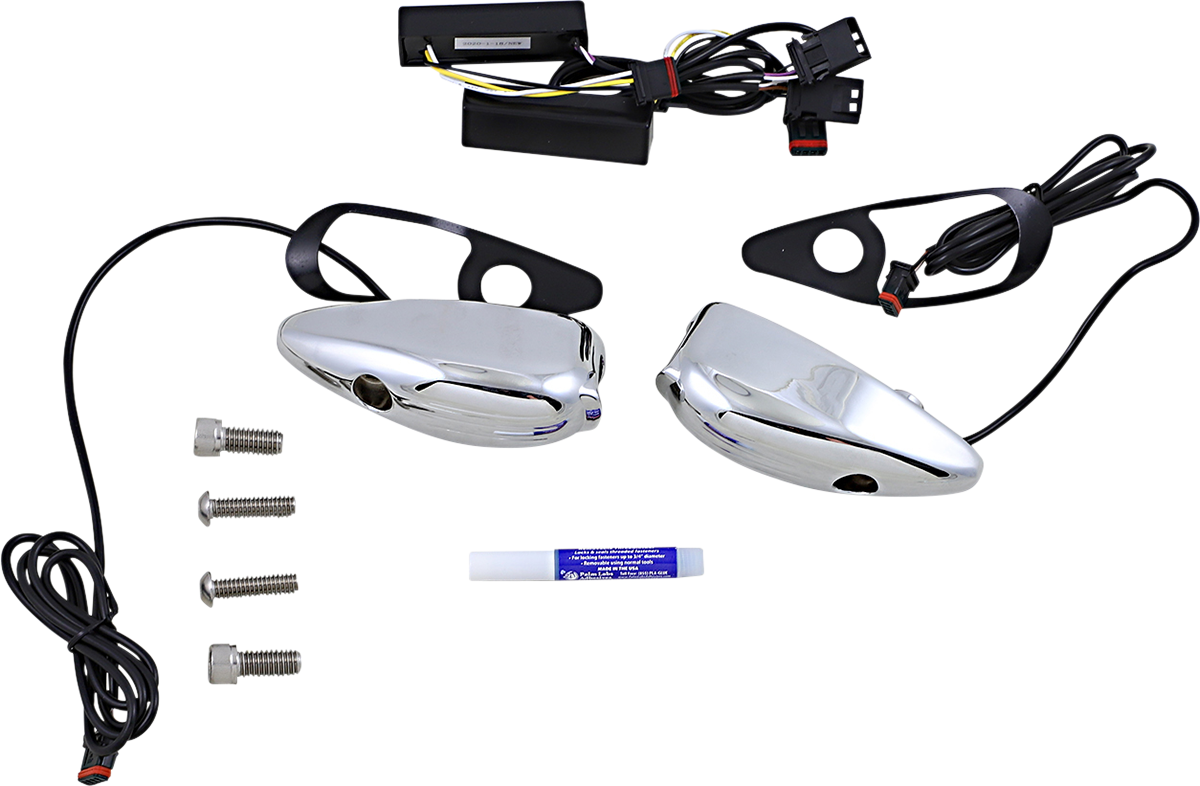 CUSTOM DYNAMICS Turn Signal - FLTR - Chrome PB-RG-TS-15-C — image 1
