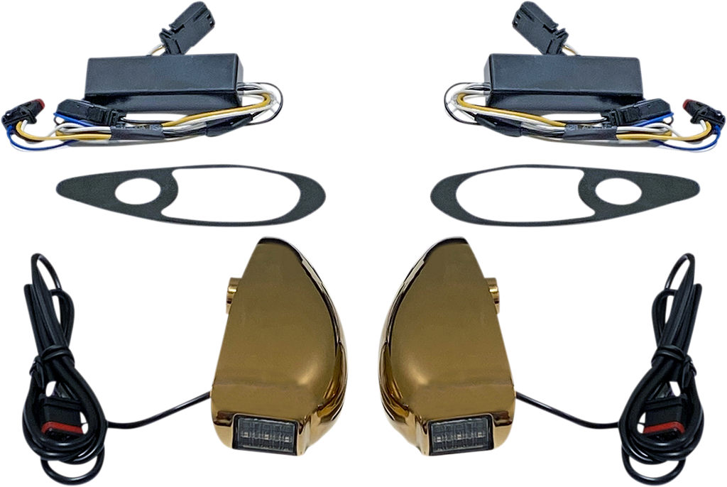 CUSTOM DYNAMICS Turn Signal - FLTR - Gold PB-RG-TS-15-G — image 1
