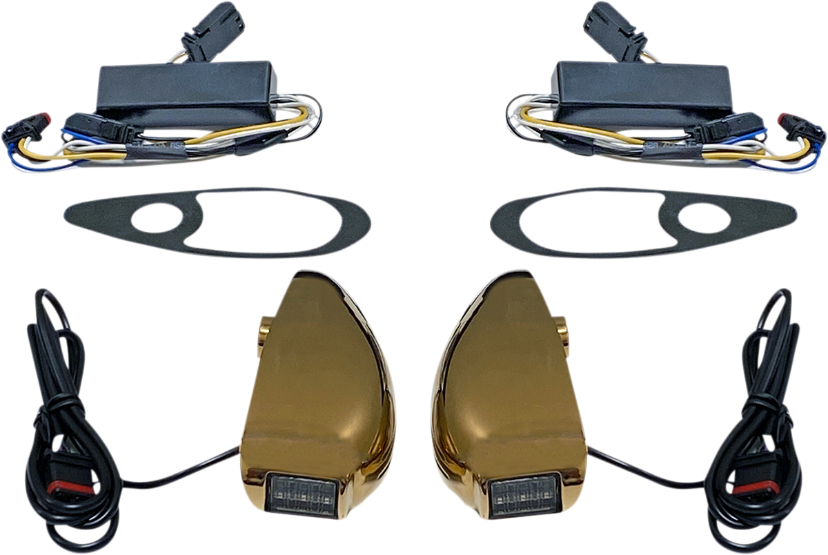 CUSTOM DYNAMICS Turn Signal - FLTR - Gold PB-RG-TS-15-G — image 1