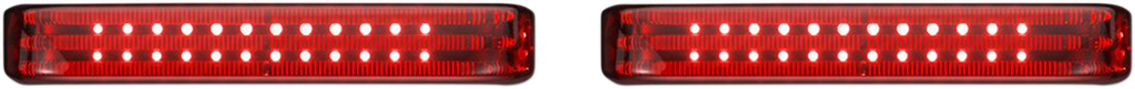 CUSTOM DYNAMICS Saddlebag Lights - SS6 - Chrome/Red PB-SB-SS6-CR — image 1