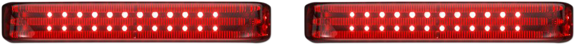 CUSTOM DYNAMICS Saddlebag Lights - SS6 - Chrome/Red PB-SB-SS6-CR — image 1
