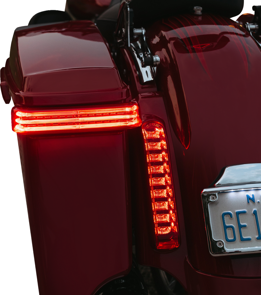 CUSTOM DYNAMICS Saddlebag LED Lights - Sequential - Chrome/Red PB-SBSEQ-HD-CR — image 3