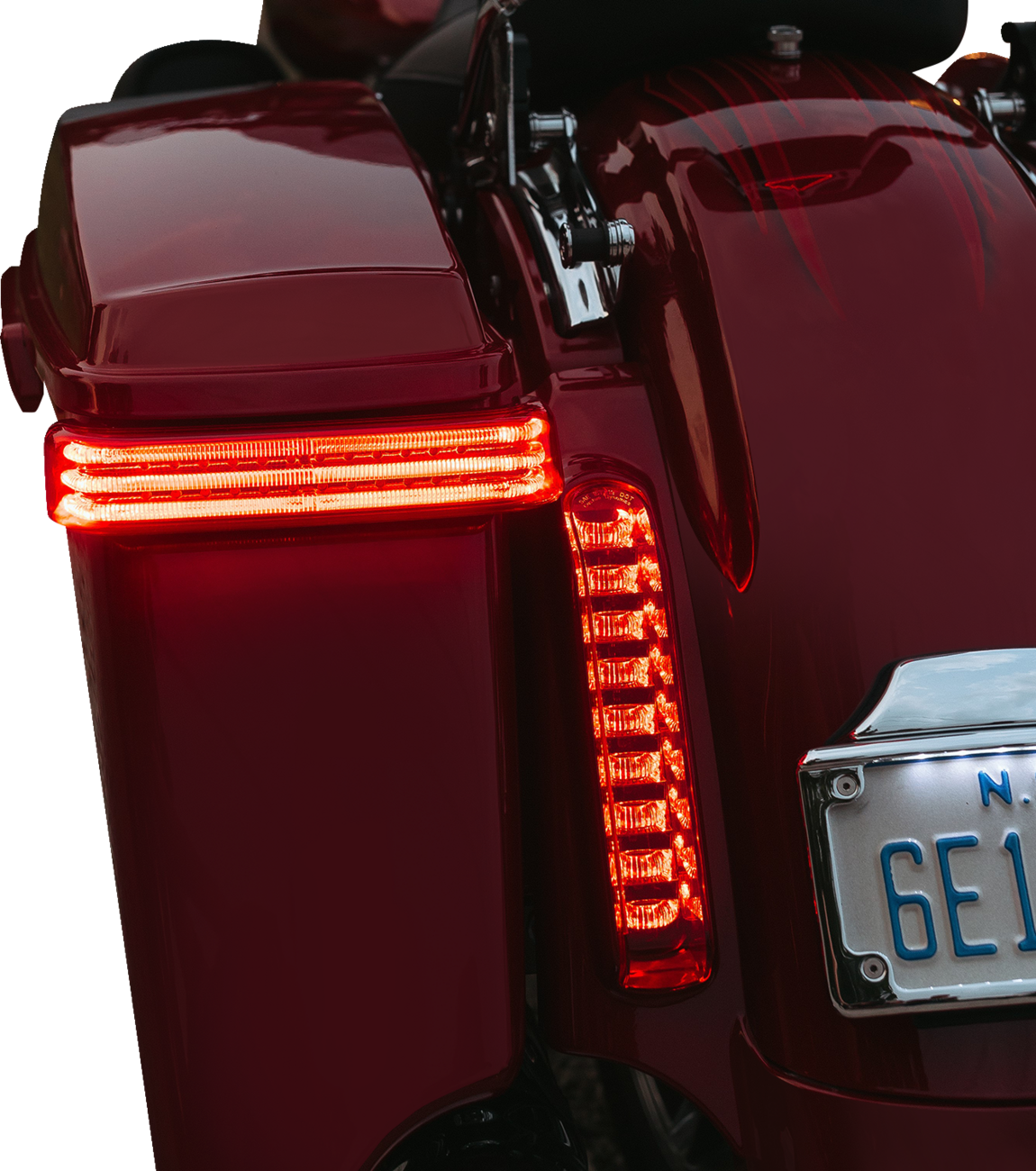 CUSTOM DYNAMICS Saddlebag LED Lights - Sequential - Chrome/Red PB-SBSEQ-HD-CR — image 3