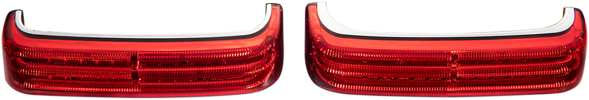 CUSTOM DYNAMICS Saddlebag LED Lights - Sequential - Chrome/Red PB-SBSEQ-SS6-CR — image 3