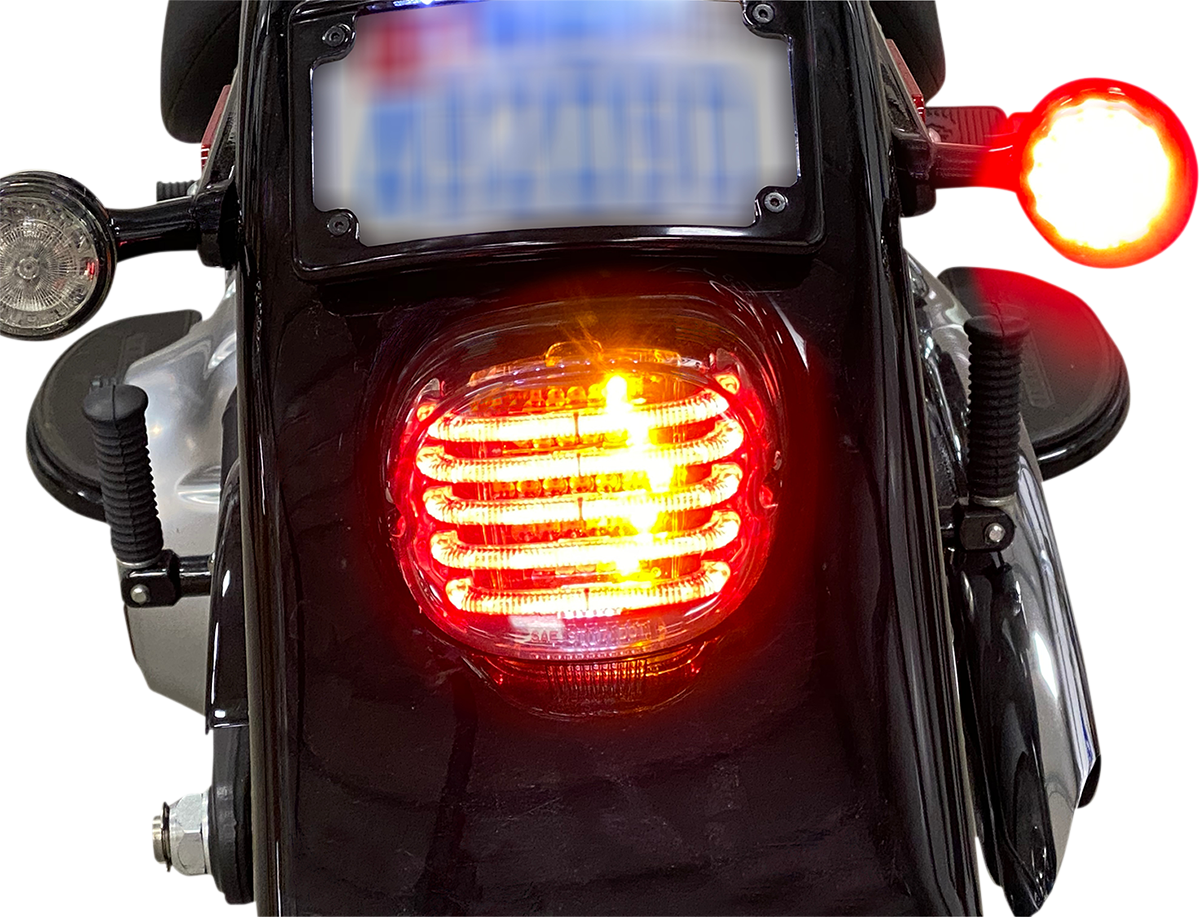 CUSTOM DYNAMICS Taillight/Turn Signal - Bottom Window - Red Lens PB-TL-INT-BW-R — image 1