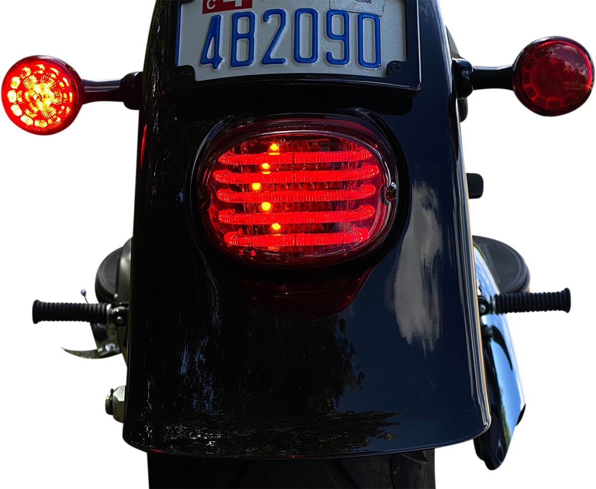 CUSTOM DYNAMICS Taillight/Turn Signal - Top Window - Red Lens PB-TL-INT-TW-R — image 1