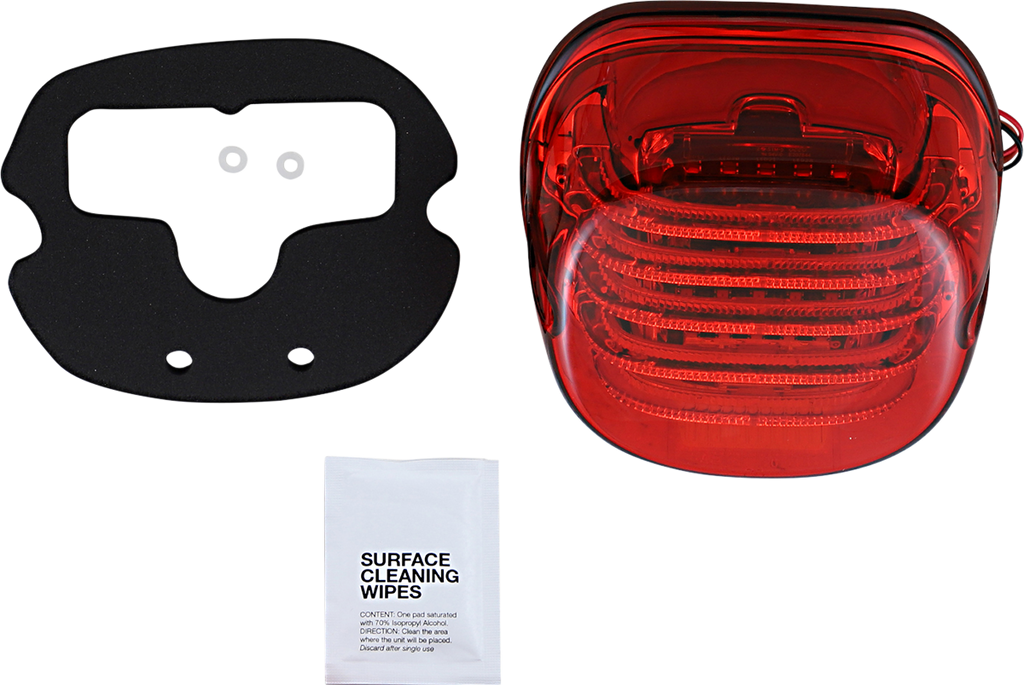 CUSTOM DYNAMICS Taillight - with Bottom License Plate Illumination Window - Red PB-TL-LPBW-R — image 1