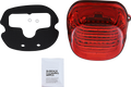 CUSTOM DYNAMICS Taillight - with Bottom License Plate Illumination Window - Red PB-TL-LPBW-R — image 1