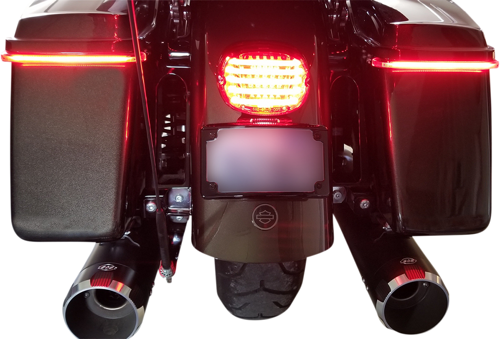 CUSTOM DYNAMICS Taillight - with Bottom License Plate Illumination Window - Red PB-TL-LPBW-R — image 3