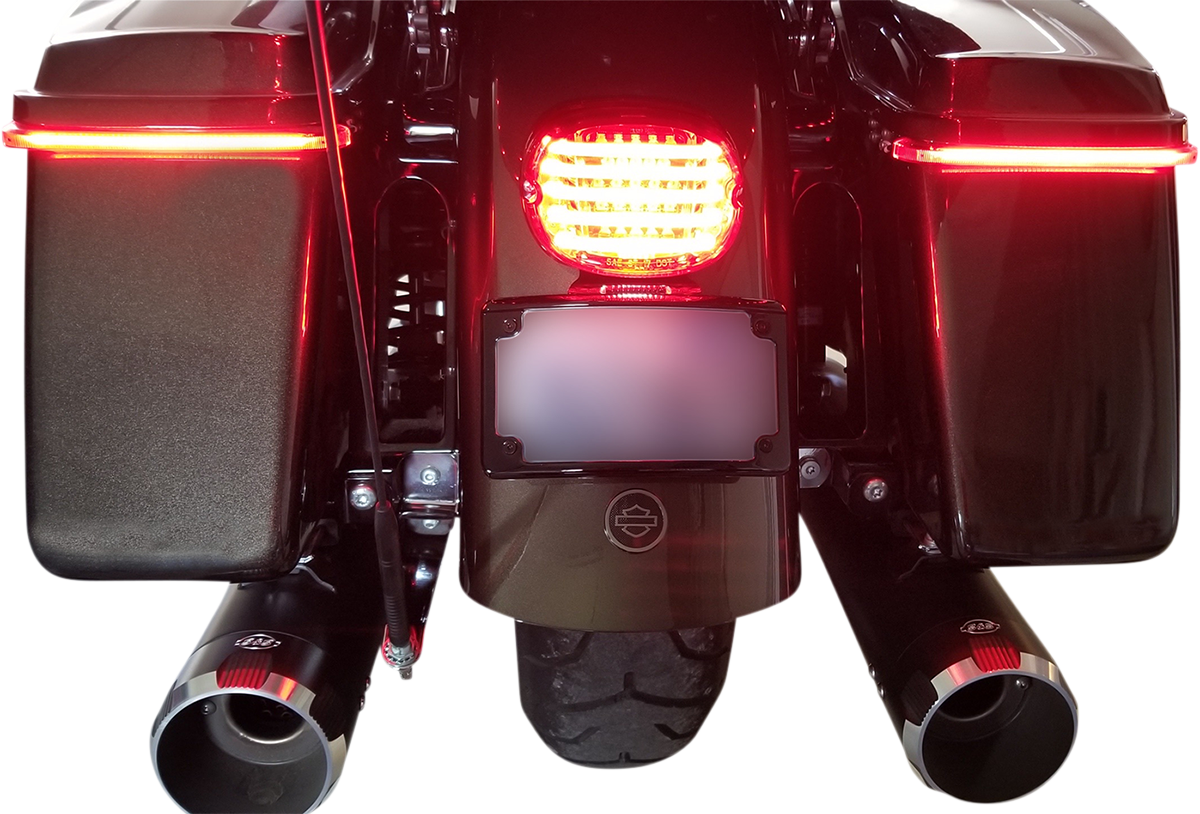CUSTOM DYNAMICS Taillight - with Bottom License Plate Illumination Window - Red PB-TL-LPBW-R — image 3