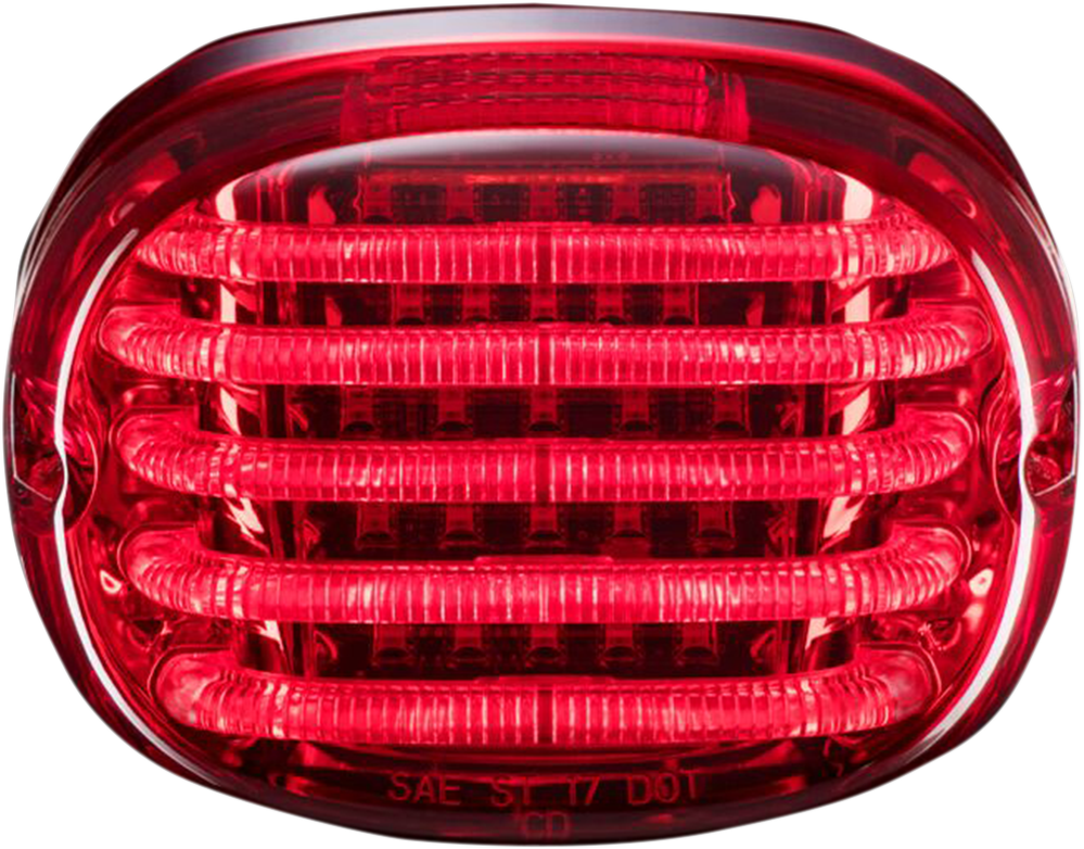 CUSTOM DYNAMICS Taillight - without License Plate Illumination Window - Red PB-TL-SB-R — image 1