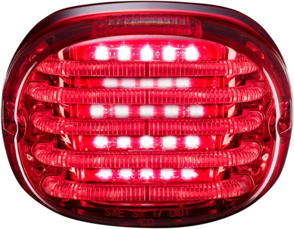 CUSTOM DYNAMICS Taillight - with License Plate Illumination Window - Red PB-TL-SBW-R — image 1