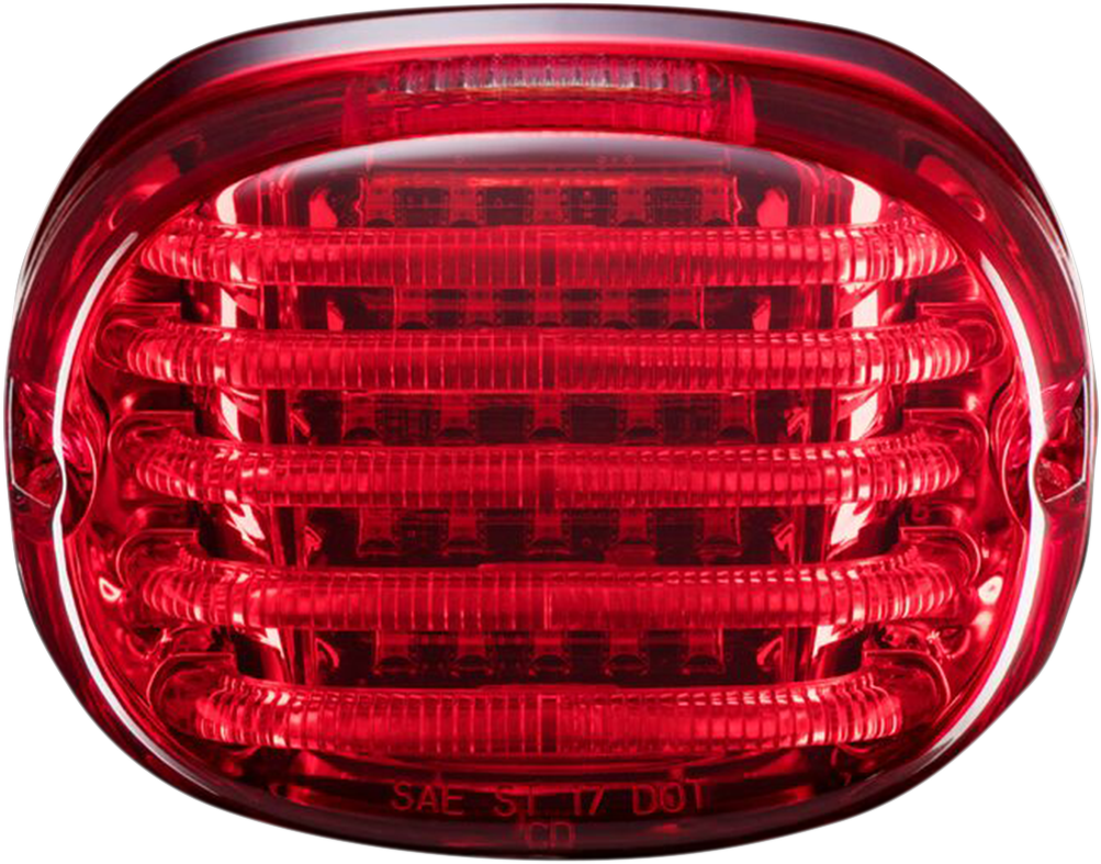 CUSTOM DYNAMICS Taillight - with License Plate Illumination Window - Red PB-TL-SBW-R — image 2