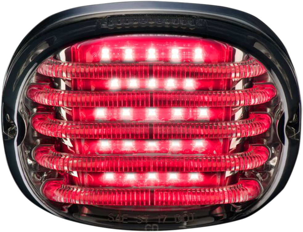 CUSTOM DYNAMICS Taillight - with License Plate Illumination Window - Smoke PB-TL-SBW-S — image 1
