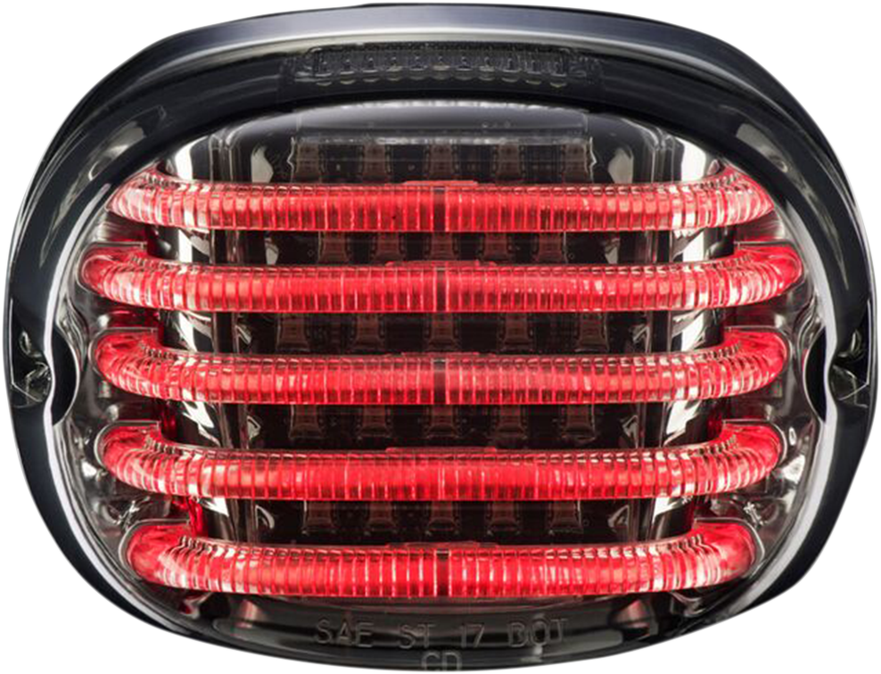 CUSTOM DYNAMICS Taillight - with License Plate Illumination Window - Smoke PB-TL-SBW-S — image 2