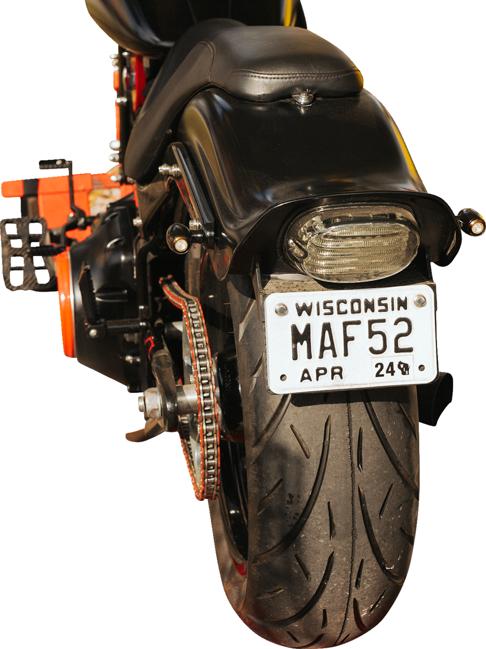 CUSTOM DYNAMICS Taillight - with License Plate Illumination Window - Smoke PB-TL-SBW-S — image 6