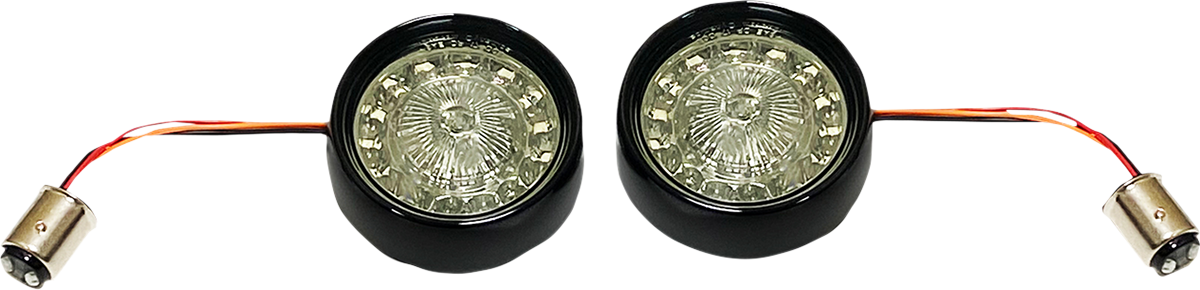 CUSTOM DYNAMICS Turn Signal Insert - Red/Smoke PBBB-RR-1157BS — image 1