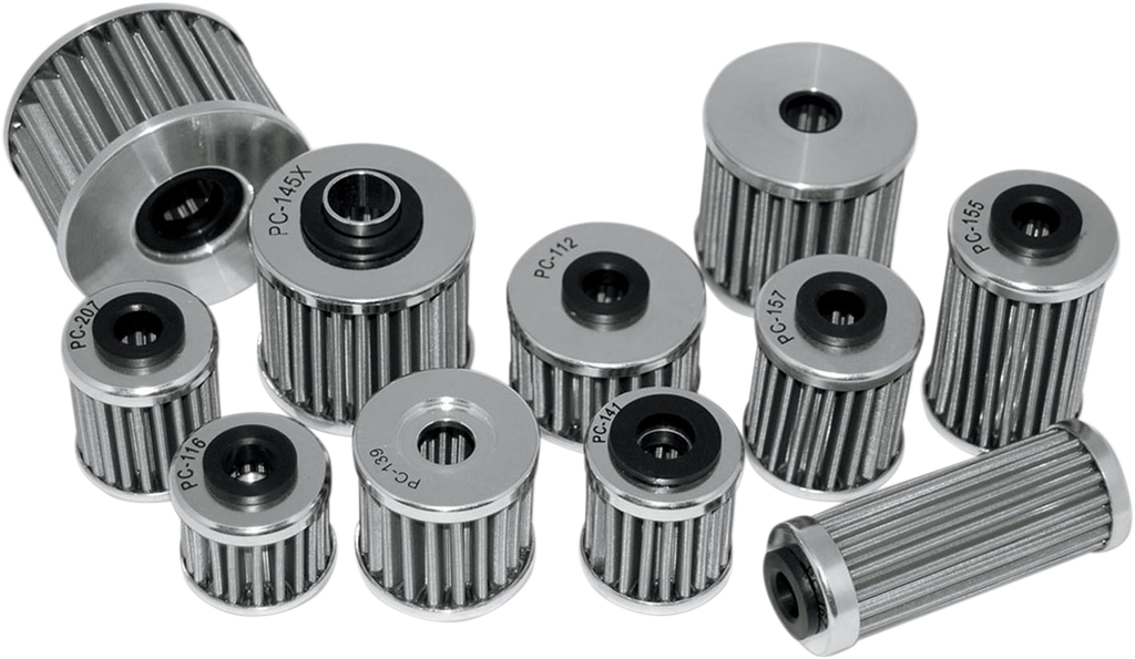 PC RACING Flo® Stainless Steel Oil Filter - All Harley-Davidson Revolution Max Engines PCS7B — image 3