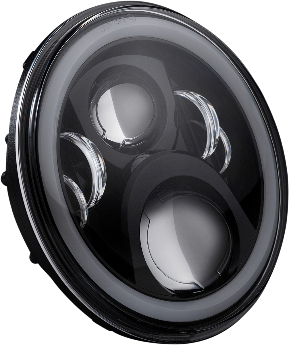CUSTOM DYNAMICS ProGLOW™ 7" Headlamp - with Mounting Ring - Black PG-7-13-B — image 2