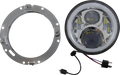 CUSTOM DYNAMICS ProGLOW™ 7" Headlamp - with Mounting Ring - Chrome PG-7-13-C — image 1
