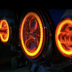CUSTOM DYNAMICS ProGLOW™ 7" Headlamp - with Mounting Ring - Chrome PG-7-13-C — image 4