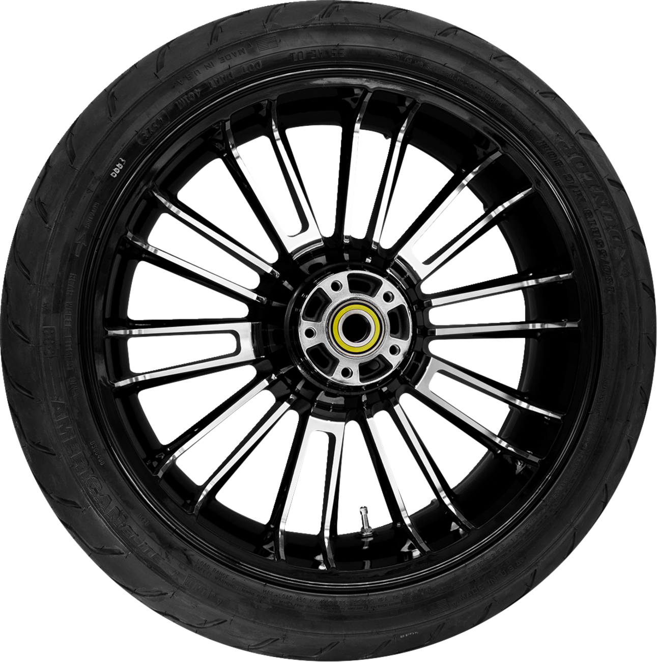 COASTAL MOTO Atlantic Rear Wheel - Black Cut (18") | Dunlop Tire (180/55B18) — image 1