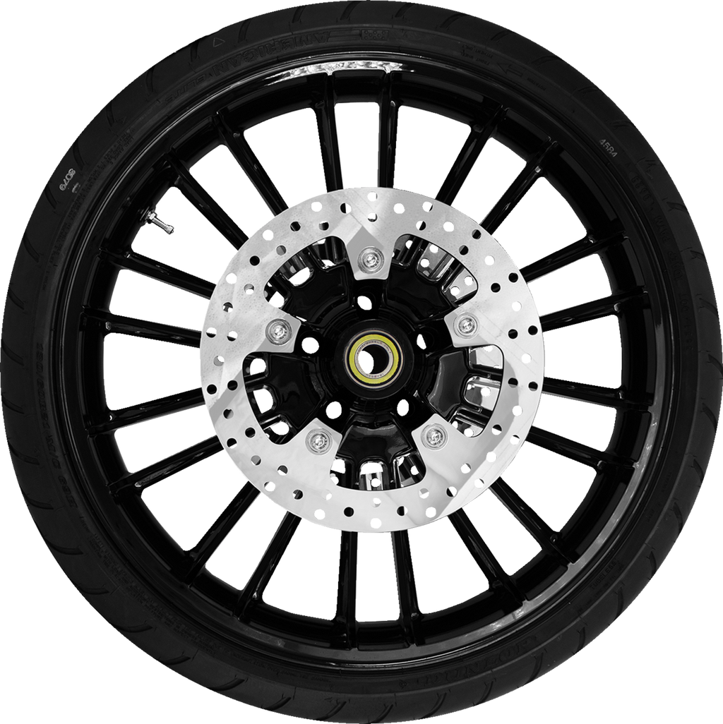 COASTAL MOTO Atlantic Front Wheel - Chrome (21") | Rotor (12.6) | Dunlop AE Tire (130/60B21) — image 3