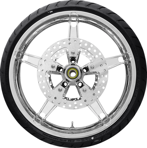 COASTAL MOTO Daytona Front Wheel - Chrome (21") | Rotor (12.6) | Dunlop AE Tire (130/60B21) — image 1