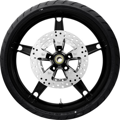 COASTAL MOTO Daytona Front Wheel - Black (21") | Rotor (12.6) | Dunlop AE Tire (130/60B21) — image 1