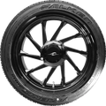 COASTAL MOTO Hurricane 3D Rear Left Wheel - Black (18") | Falken Tire (215/45ZR18) PKG-HURL-187T-SB — image 1