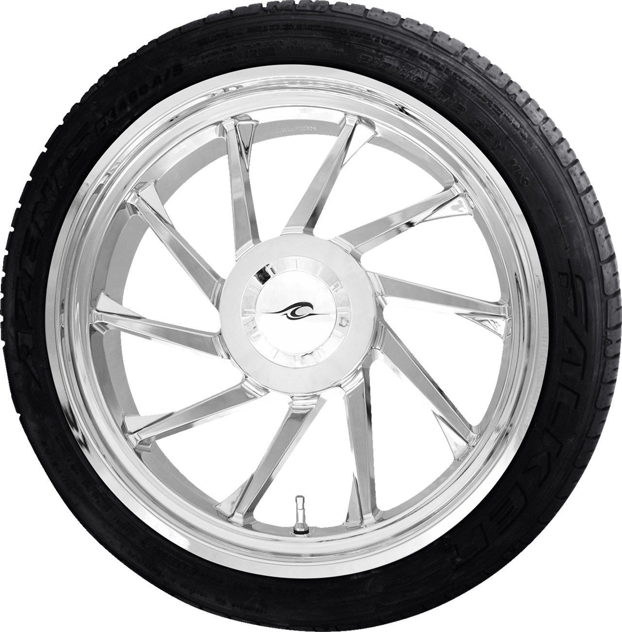 COASTAL MOTO Hurricane 3D Rear Right Wheel - Chrome (18") | Falken Tire (215/45ZR18) — image 2