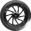 COASTAL MOTO Hurricane 3D Rear Right Wheel - Black (18") | Falken Tire (215/45ZR18) PKG-HURR-187T-SB — image 1