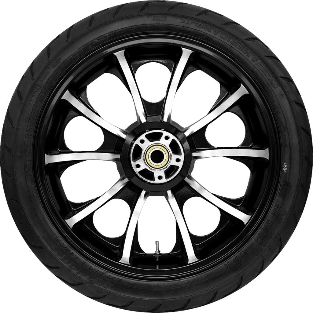 COASTAL MOTO Largo Rear Wheel - Black Cut (18") | Dunlop Tire (180/55B18) — image 1
