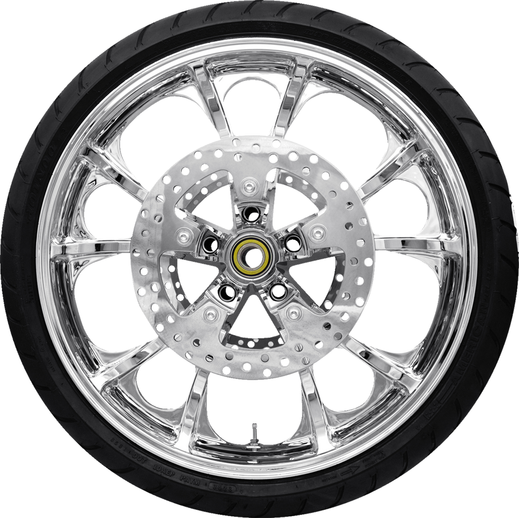 COASTAL MOTO Largo Rear Wheel - Black Cut (18") | Dunlop Tire (180/55B18) — image 2