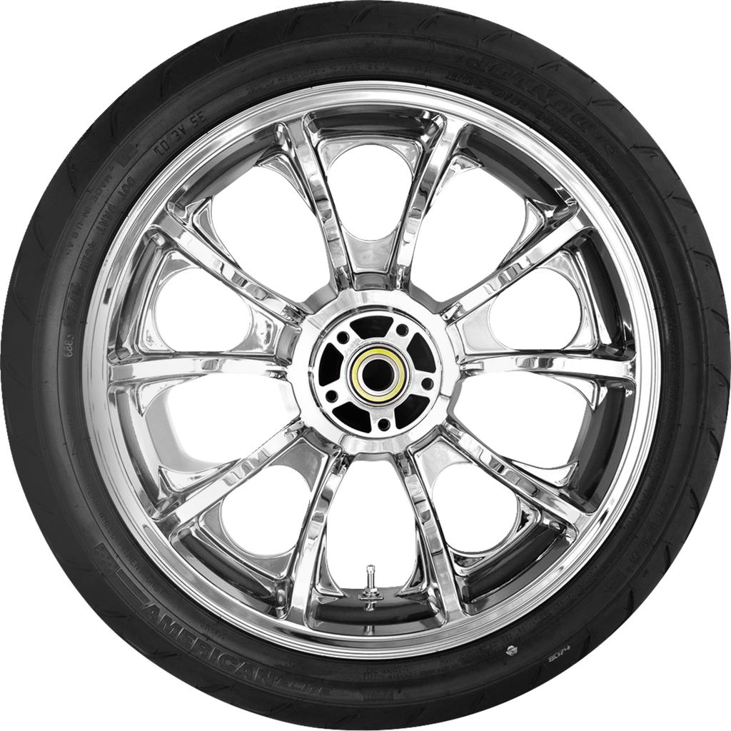 COASTAL MOTO Largo Rear Wheel - Chrome (18") | Dunlop AE Tire (180/55B18)) — image 1