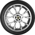 COASTAL MOTO Largo Rear Wheel - Chrome (18") | Dunlop AE Tire (180/55B18)) — image 1