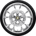 COASTAL MOTO Largo Front Wheel - Chrome (21") | Rotor (12.6) | Dunlop AE Tire (130/60B21) — image 1