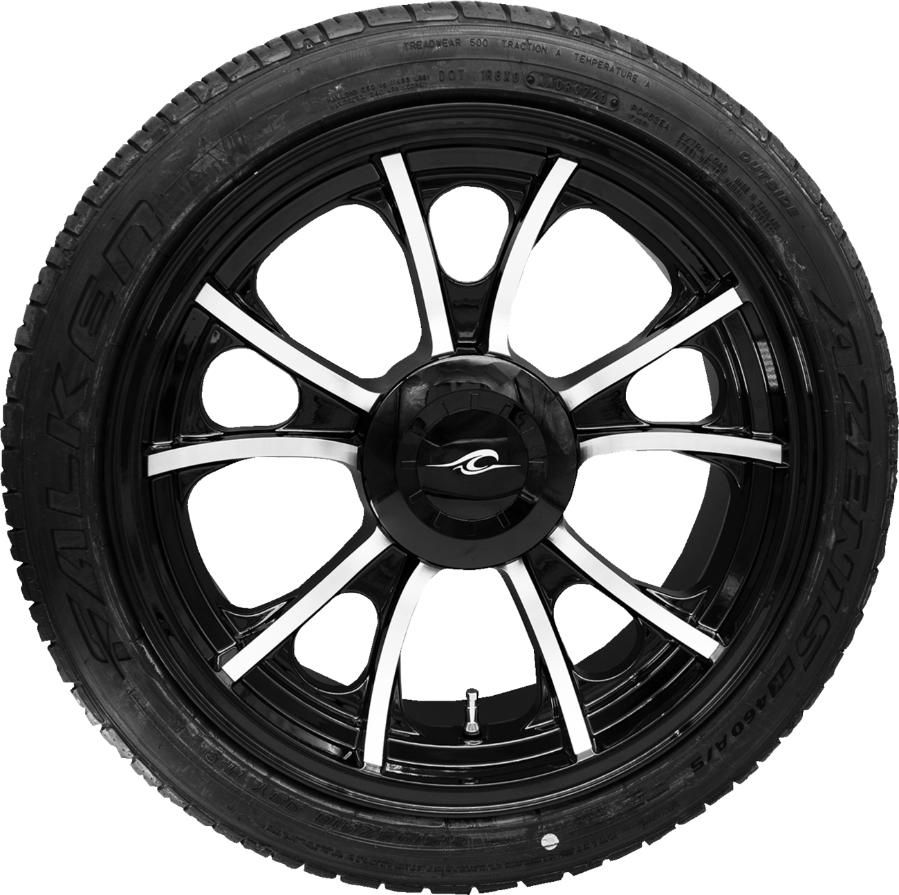 COASTAL MOTO Largo 3D Rear Wheel - Black Cut (18") | Falken Tire (215/45ZR18) - Trike — image 1