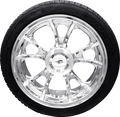 COASTAL MOTO Largo 3D Rear Wheel - Chrome (18") | Falken Tire (215/45ZR18) - Trike — image 1