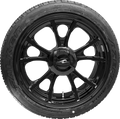 COASTAL MOTO Largo 3D Rear Wheel - Black (18") | Falken Tire (215/45ZR18) - Trike PKG-LGO-187T-SB — image 1