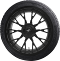 COASTAL MOTO Marlin 3D Rear Wheel - Solid Black (18") | Falken Tire 215/45R18 - Trike PKG-MAR-187T-SB — image 1