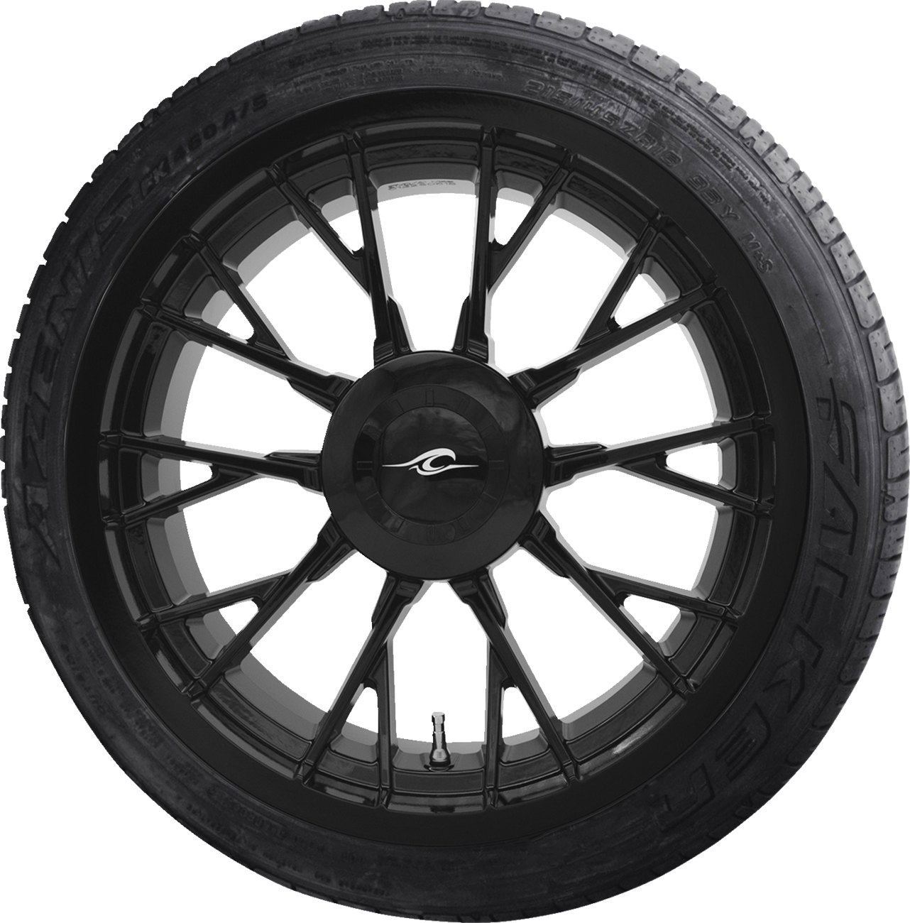COASTAL MOTO Marlin 3D Rear Wheel - Solid Black (18") | Falken Tire 215/45R18 - Trike PKG-MAR-187T-SB — image 1