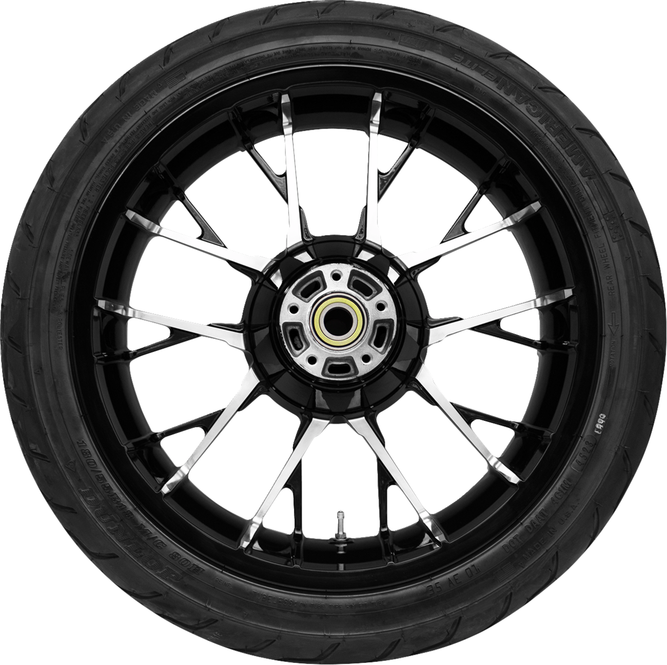 COASTAL MOTO Marlin Rear Wheel - Black Cut (18") | Dunlop Tire (180/55B18) — image 1