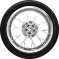 COASTAL MOTO Marlin Rear Wheel - Chrome (18") | Dunlop AE Tire (180/55B18)) — image 1
