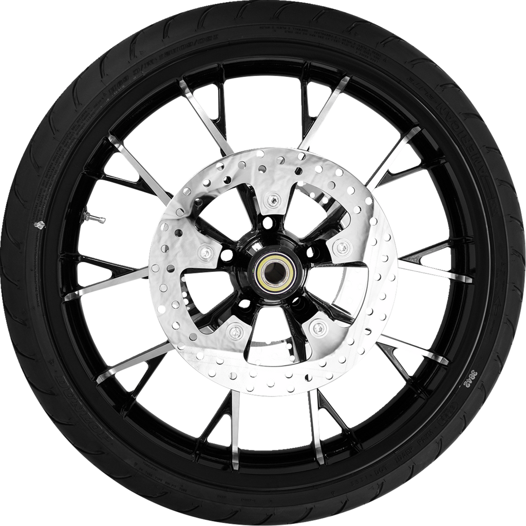 COASTAL MOTO Marlin Front Wheel - Black Cut (21") | Rotors (11.8") | Dunlop Tire (130/60B21) — image 1