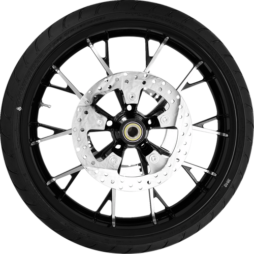 COASTAL MOTO Marlin Front Wheel - Black Cut (21") | Rotors (11.8") | Dunlop Tire (130/60B21) — image 1