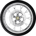 COASTAL MOTO Marlin Front Wheel - Chrome (21") | Rotor (12.6) | Dunlop AE Tire (130/60B21) — image 1