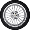 COASTAL MOTO Atlantic Rear Wheel - Chrome (18") | Dunlop AE2 Tire (180/55B18) PKG2-ATL185CH-ABST — image 1