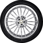 COASTAL MOTO Atlantic Rear Wheel - Chrome (18") | Dunlop AE2 Tire (180/55B18) PKG2-ATL185CH-ABST — image 1